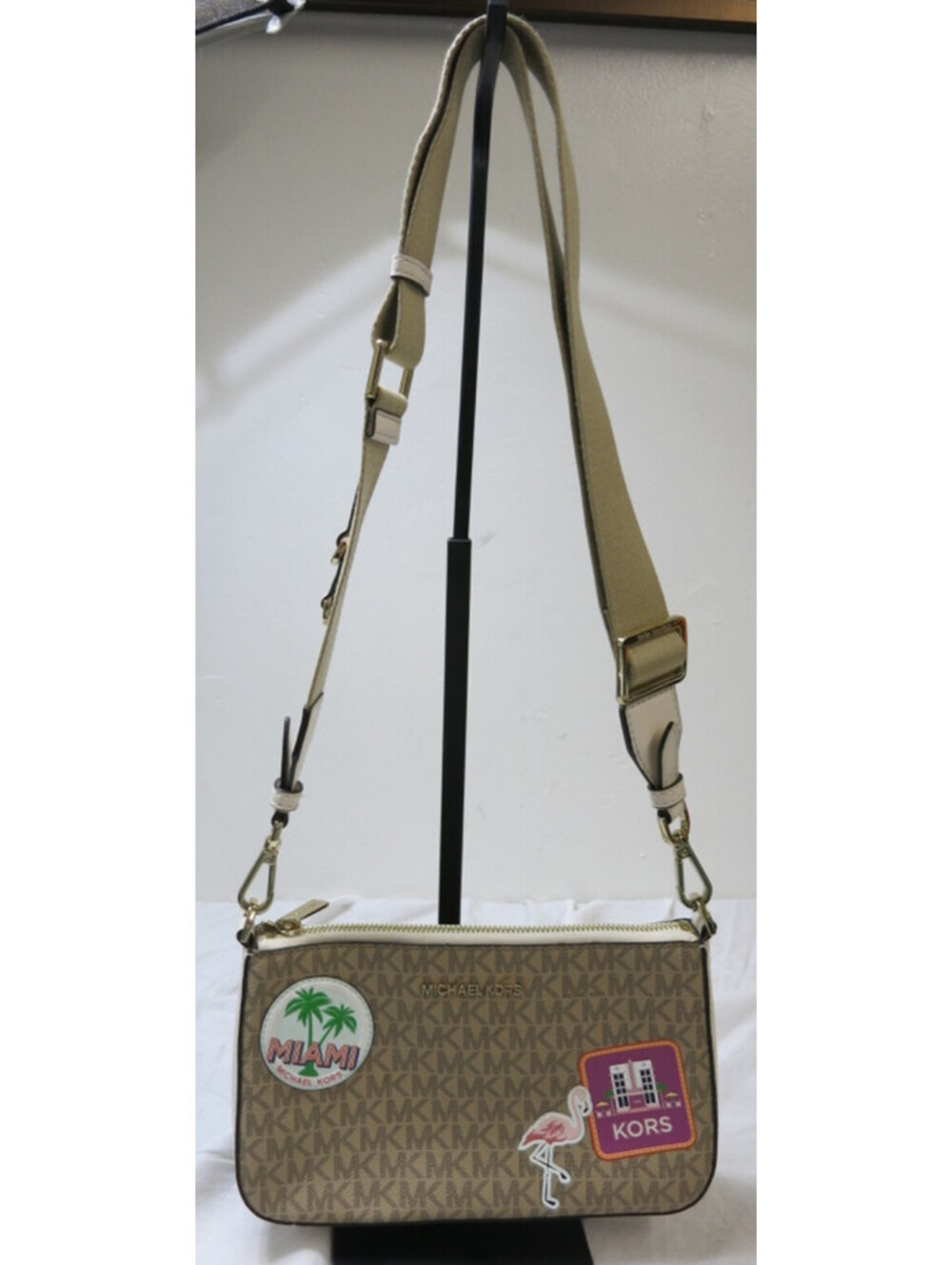 MICHAEL KORS JET SET TRAVEL SMALL CROSSBODY BAG Miami Flamingo